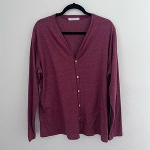 Miss Look Burgundy Plus Size Cardigan Size XXL